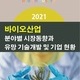 2021 바이오산업 분야별 시장동향과 유망 기술개발 및 기업 현황